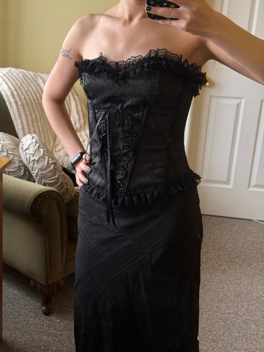 WIDOW (Dolls kill) RECITE AFTER ME CORSET TOP - Picture 2 of 8